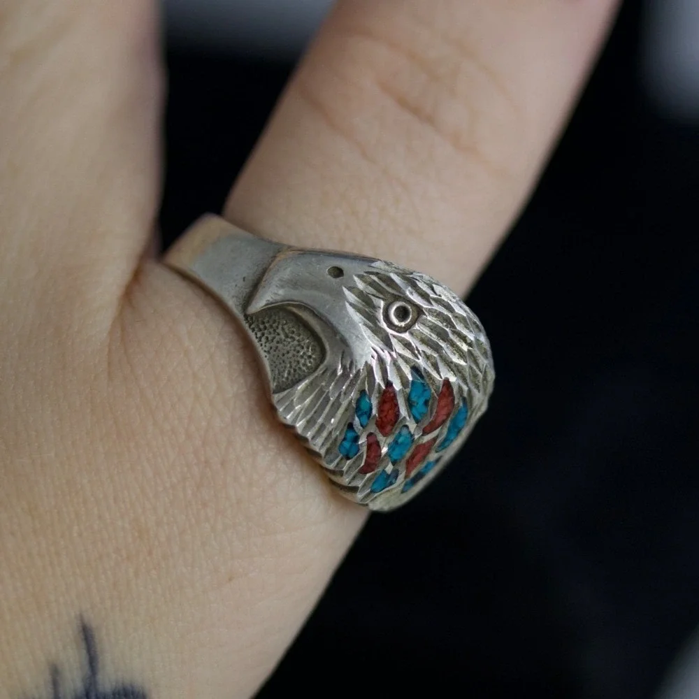 Sterling silver eagle